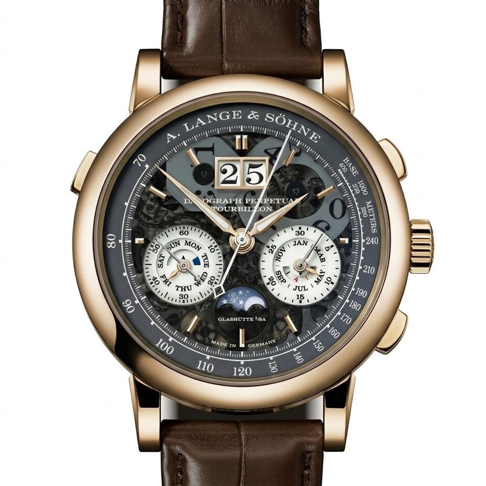 A. Lange & Söhne Datograph NEW RELEASE DATOGRAPH PERPETUAL TOURBILLON HONEYGOLD “Lumen” in 750 HONEYGOLD 41.5mm