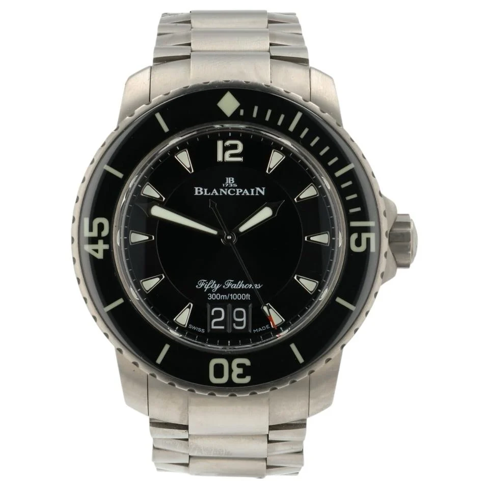 Blancpain Fifty Fathoms Black Dial Titanium 45mm Automatic Men’s 5015-12B30-98B