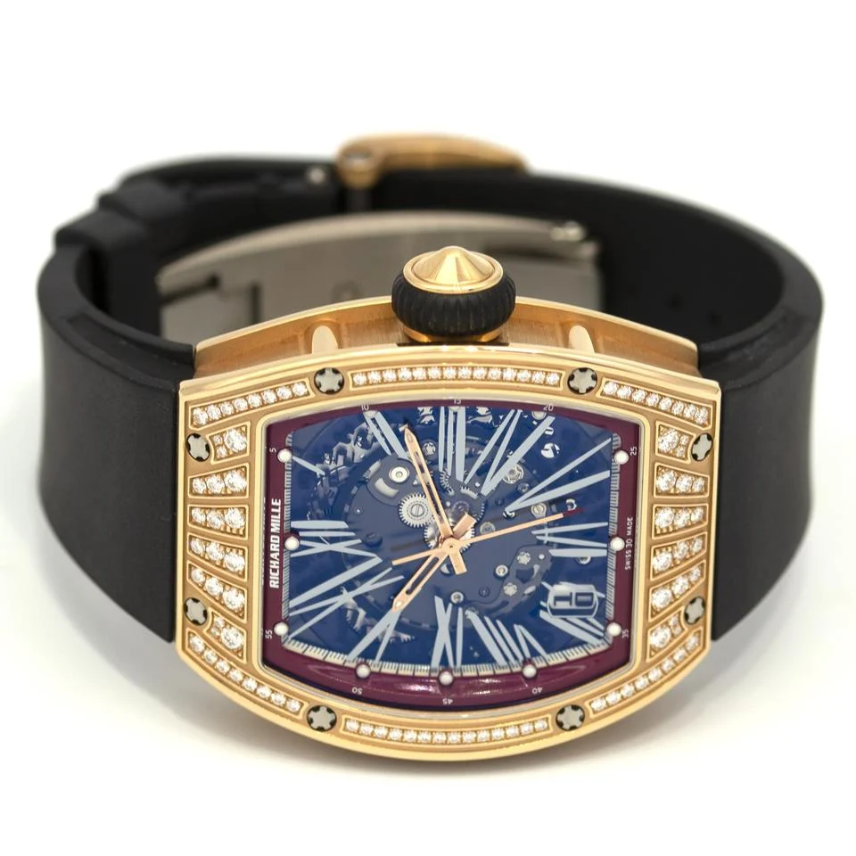 Richard Mille RM 023 Full Rose Gold Medium Set Factory Diamonds Rare RM023 Full set with box and papers