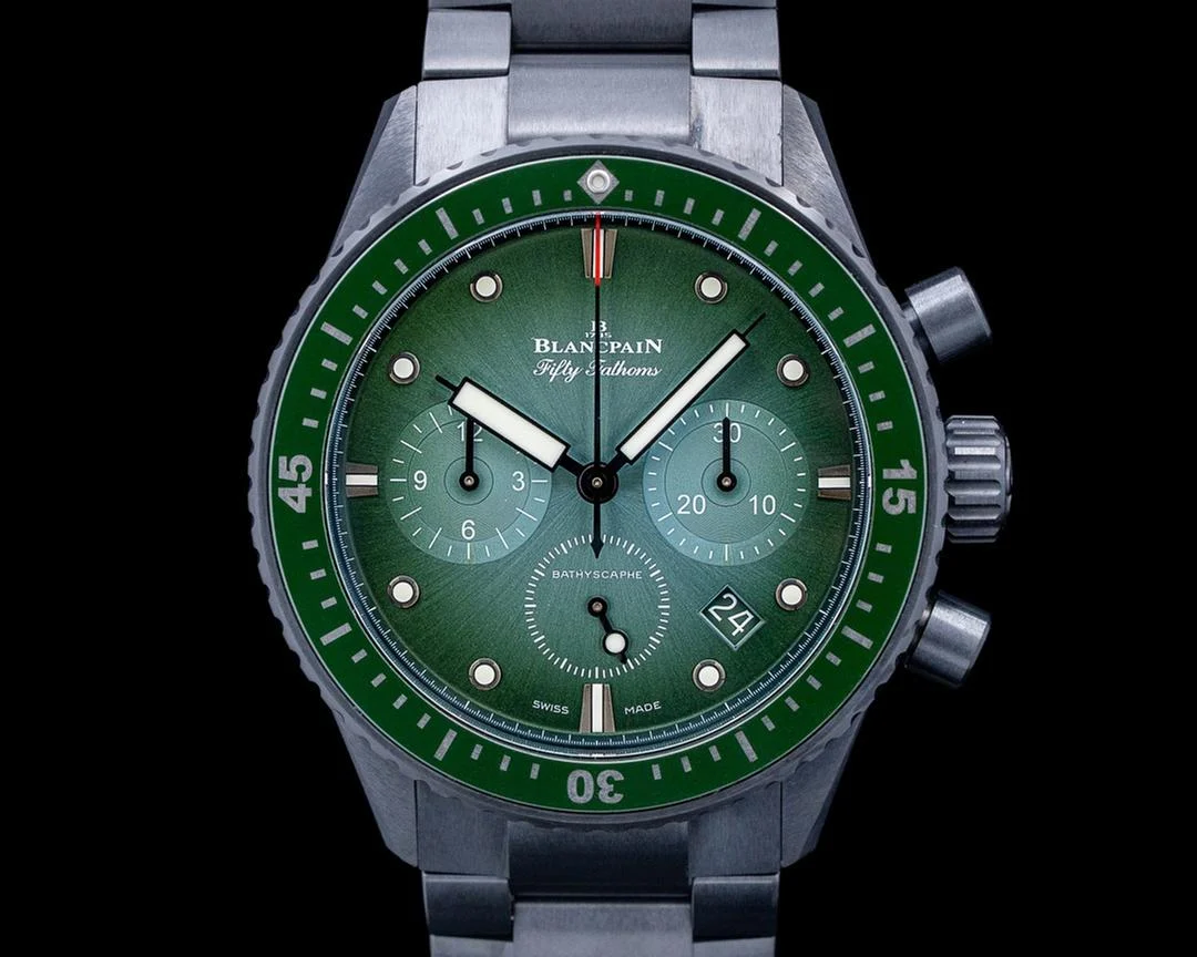 Blancpain Fifty Fathoms Bathyscaphe 5200 Bathyscaphe Chronographe Flyback Ceramic Green Dial