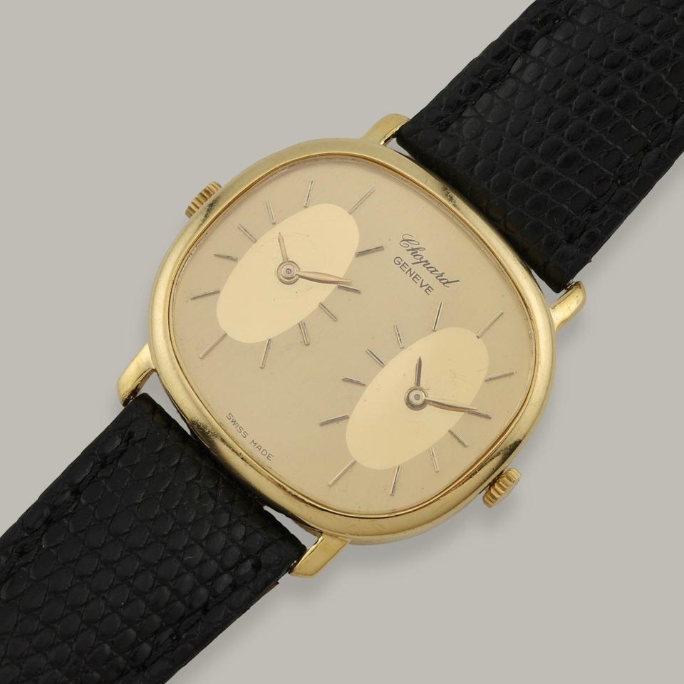 Chopard 18K Chopard Dual Timezone 2104-1 Watch