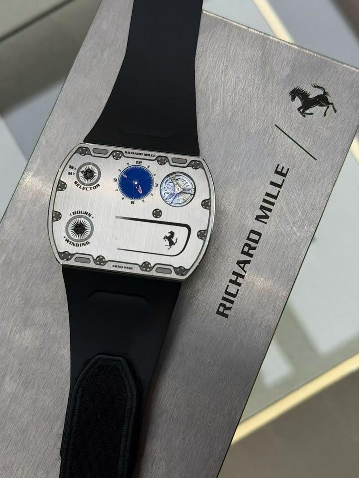 Richard Mille RM UP-01 New RMUP-01 FERRARI Silver Dial Titanium 51mm x 39mm