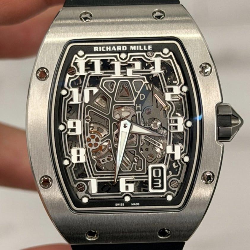 Richard Mille RM 67 RM67-01 Automatic Winding Extra Flat Transparent Dial Titanium 39mm x 47.5mm