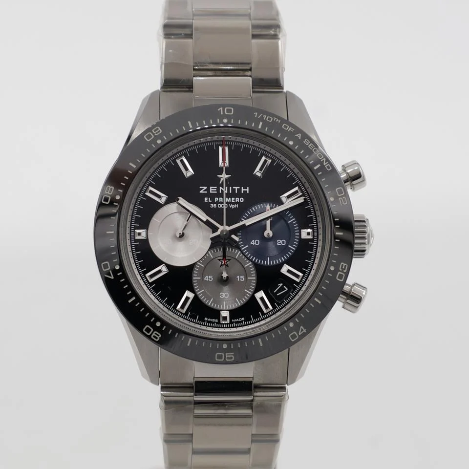Zenith Chronomaster Sport Black Steel 41mm 03.3100.3600/21.M3100 Bracelet