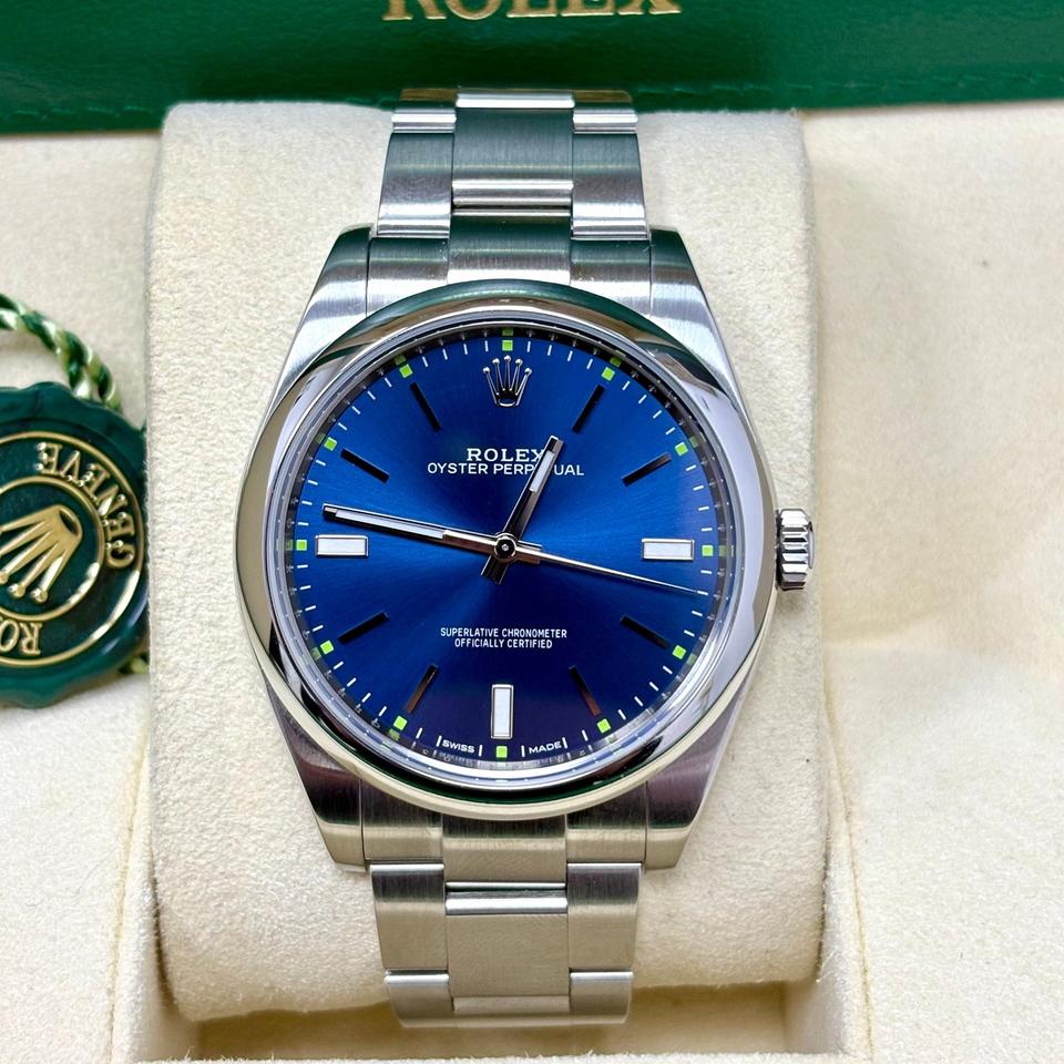 Rolex Oyster Perpetual 39 39mm 114300 Blue Dial + Box — photo 2