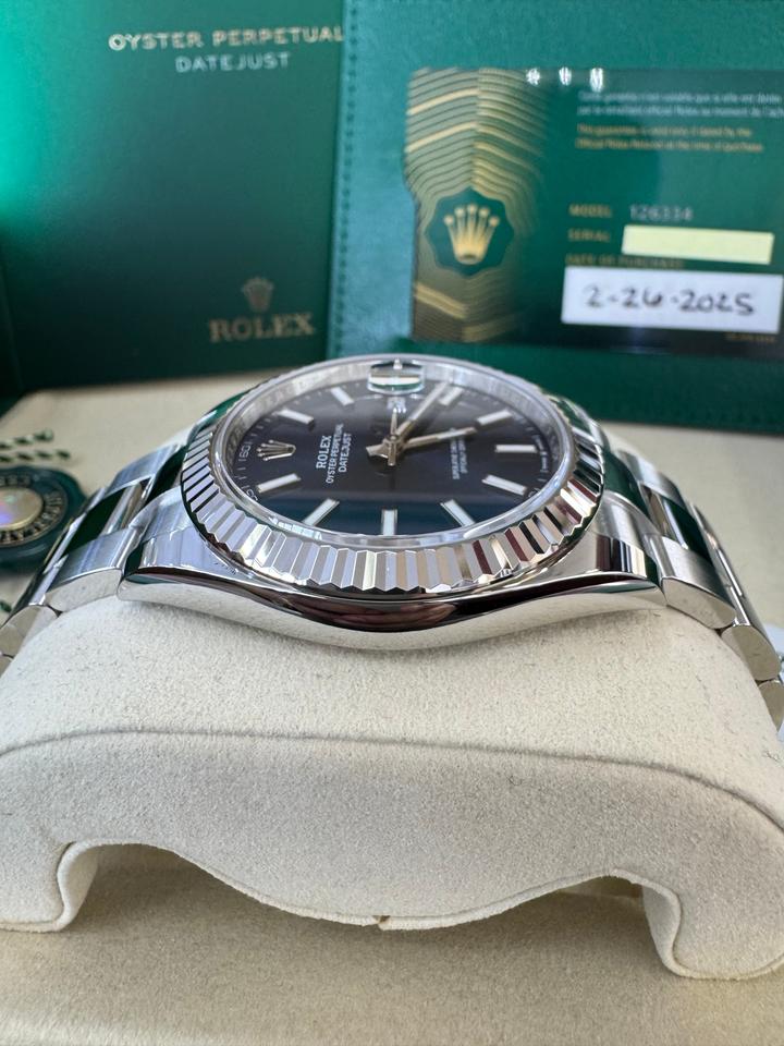 Rolex Datejust 41 Full Set 2025 Blue Index Oyster — photo 5